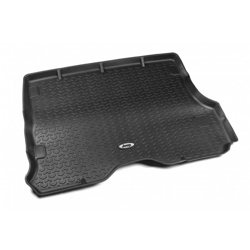 Rugged Ridge Floor Liner Cargo Black 1984-2001 Jeep Logo Cherokee XJ - Black Ops Auto Works