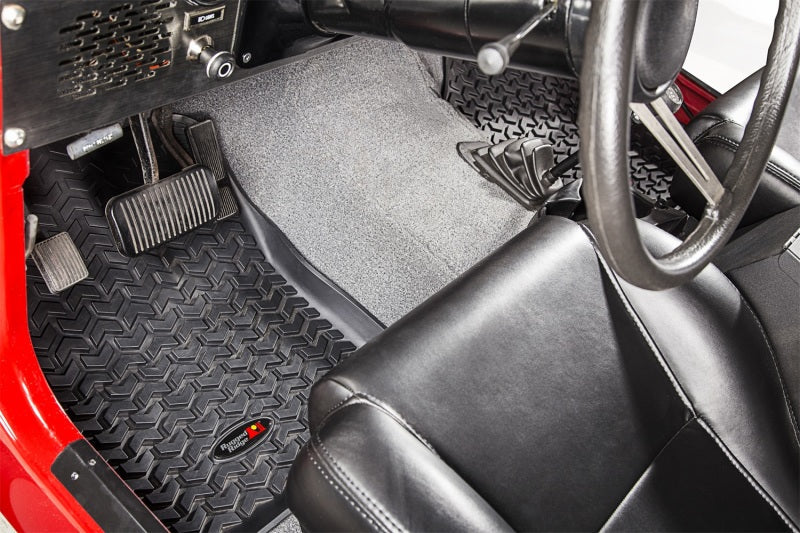 Rugged Ridge Floor Liner Front Black 1976-1983 Jeep CJ-5 - Black Ops Auto Works