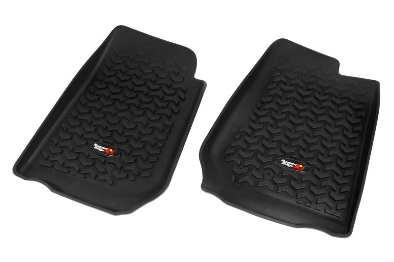 Rugged Ridge Floor Liner Front Black 2007-2018 Jeep Wrangler Unlimited JK 4 Dr - Black Ops Auto Works