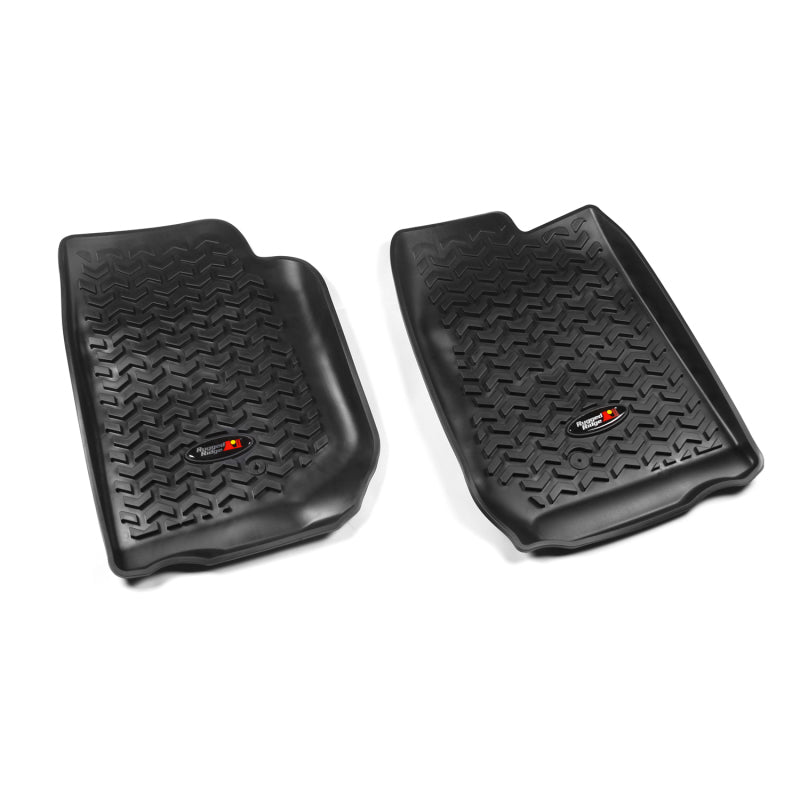 Rugged Ridge Floor Liner Front Black 2007-2018 Jeep Wrangler Unlimited JK 4 Dr - Black Ops Auto Works