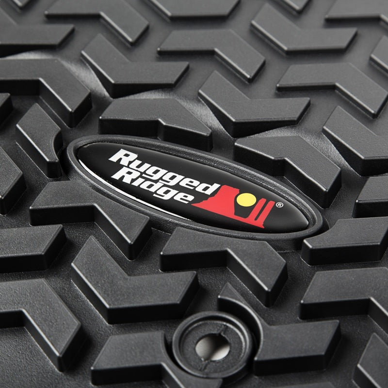 Rugged Ridge Floor Liner Front Black 2007-2018 Jeep Wrangler Unlimited JK 4 Dr - Black Ops Auto Works