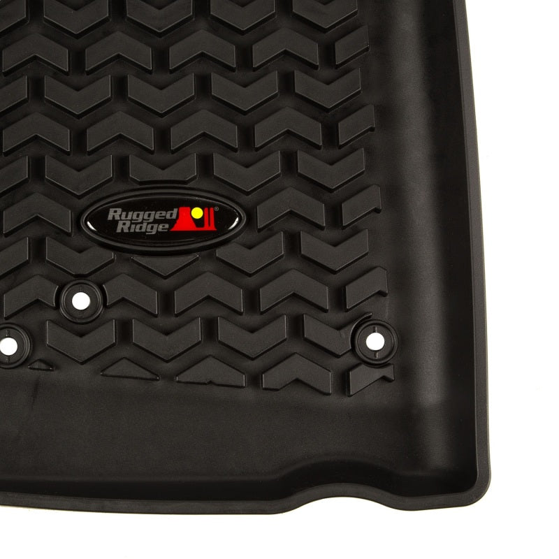 Rugged Ridge Floor Liner Front Black 2007-2018 Jeep Wrangler Unlimited JK 4 Dr - Black Ops Auto Works