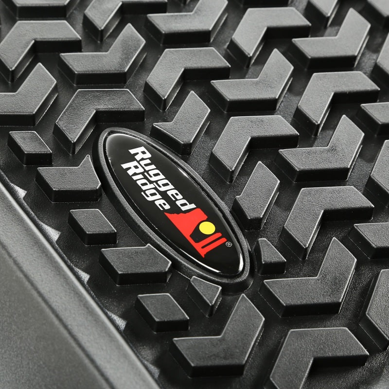 Rugged Ridge Floor Liner Front Black 2007-2018 Jeep Wrangler Unlimited JK 4 Dr - Black Ops Auto Works