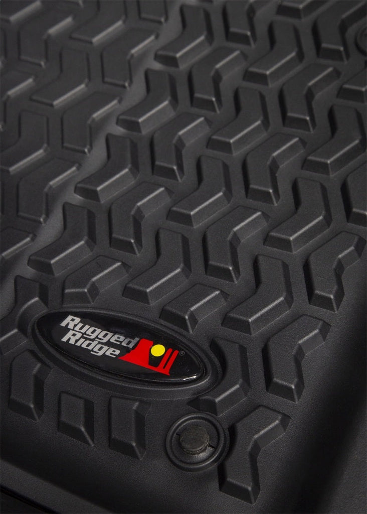 Rugged Ridge Floor Liner Front Black 2018-2020 Jeep Wrangler 2020 Gladiator JL / JT - Black Ops Auto Works