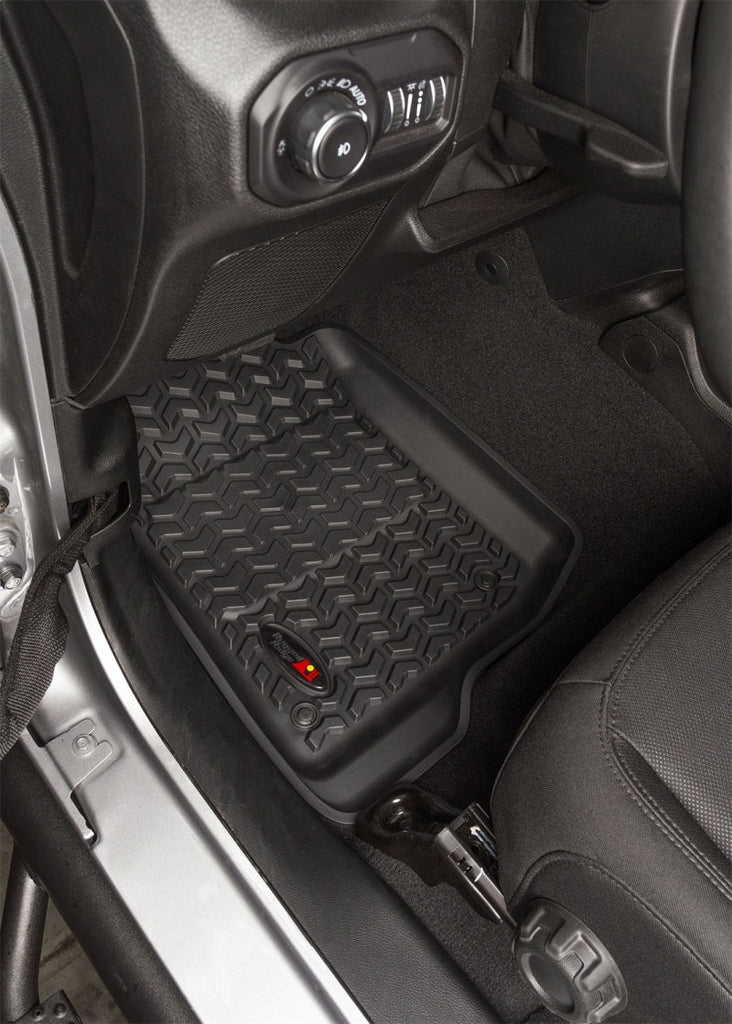 Rugged Ridge Floor Liner Front Black 2018-2020 Jeep Wrangler 2020 Gladiator JL / JT - Black Ops Auto Works