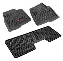Load image into Gallery viewer, Rugged Ridge Floor Liner Front/Rear Black 2009-2014 Ford F-150 / Raptor Regular / S-Cab / S-Crew - Black Ops Auto Works