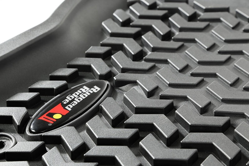 Rugged Ridge Floor Liner Front/Rear Black 2015-2017 Ford F-150 / Raptor - Black Ops Auto Works