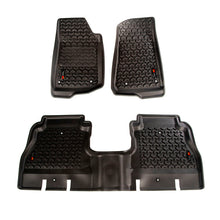Load image into Gallery viewer, Rugged Ridge Floor Liner Front/Rear Black 2018-2020 Jeep Wrangler JL 4 Dr - Black Ops Auto Works