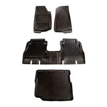 Load image into Gallery viewer, Rugged Ridge Floor Liner Front/Rear/Cargo Black 18-21 Jeep Wrangler JL 4 Dr (Excl. 4XE Models) - Black Ops Auto Works