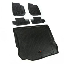 Load image into Gallery viewer, Rugged Ridge Floor Liner Front/Rear/Cargo Black 2011-2018 Jeep Wrangler JK 2 Dr - Black Ops Auto Works