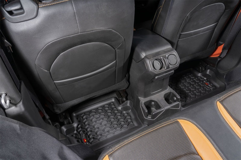 Rugged Ridge Floor Liner Rear Black 2018-2020 Jeep Wrangler JL 2 Dr - Black Ops Auto Works