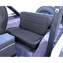 Load image into Gallery viewer, Rugged Ridge Fold&amp;Tumble Rear Seat Black Denim 76-95 Jeep CJ / Jeep Wrangler - Black Ops Auto Works