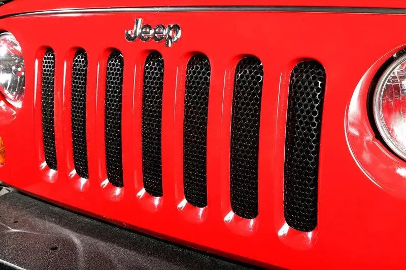 Rugged Ridge Grille Insert Black 07-18 Jeep Wrangler - Black Ops Auto Works