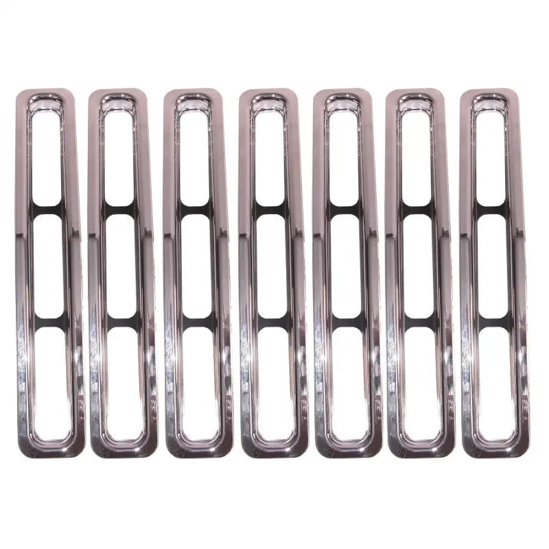 Rugged Ridge Grille Inserts Chrome 87-95 Jeep Wrangler YJ - Black Ops Auto Works