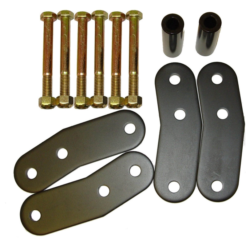 Rugged Ridge HD Rear Leaf Spring Shackles 1-In Lift 87-95 Jeep Wrangler YJ - Black Ops Auto Works