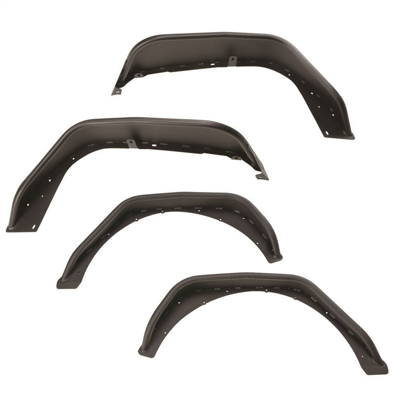 Rugged Ridge HD Steel Tube Fenders Full Set Black 18-19 JL - Black Ops Auto Works