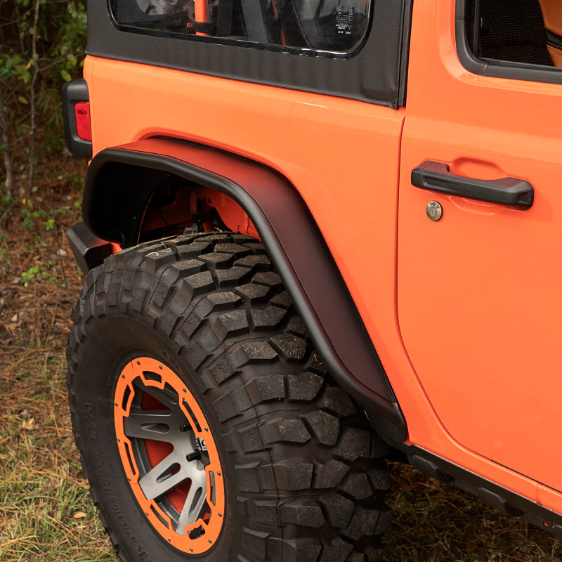 Rugged Ridge HD Steel Tube Fenders Full Set Black 18-19 JL - Black Ops Auto Works