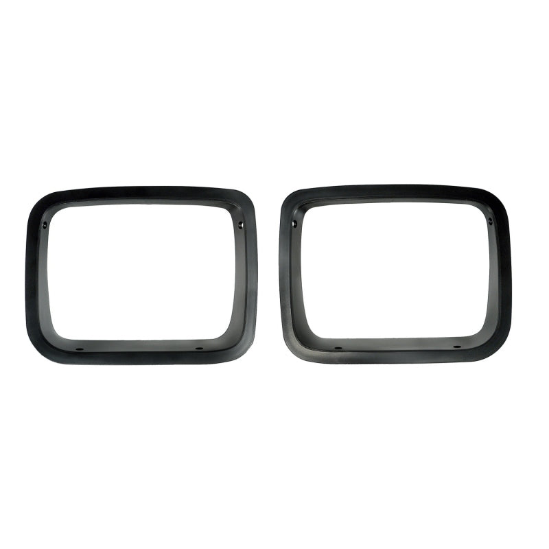 Rugged Ridge Headlight Bezels Black 87-95 Jeep Wrangler YJ - Black Ops Auto Works
