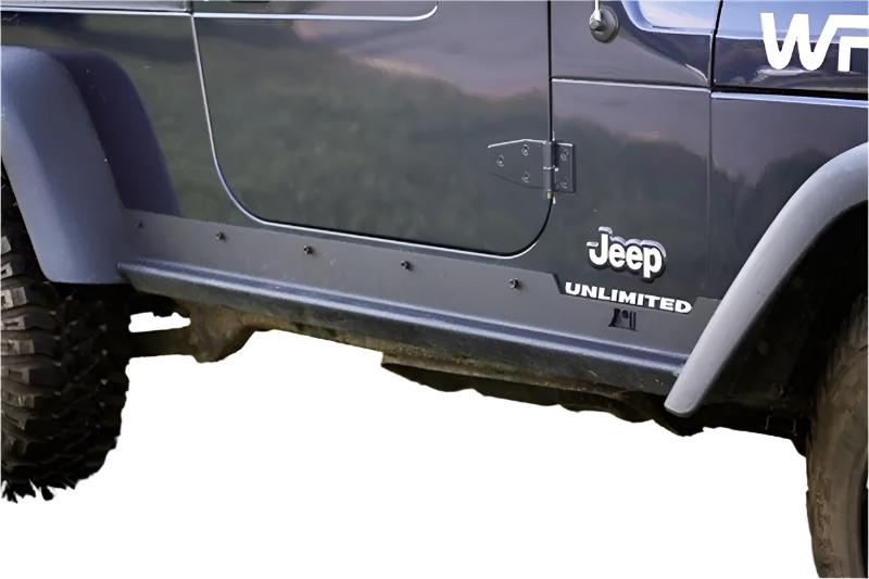 Rugged Ridge Heavy Duty Side Rocker Guards 04-06 Jeep Wrangler LJ - Black Ops Auto Works