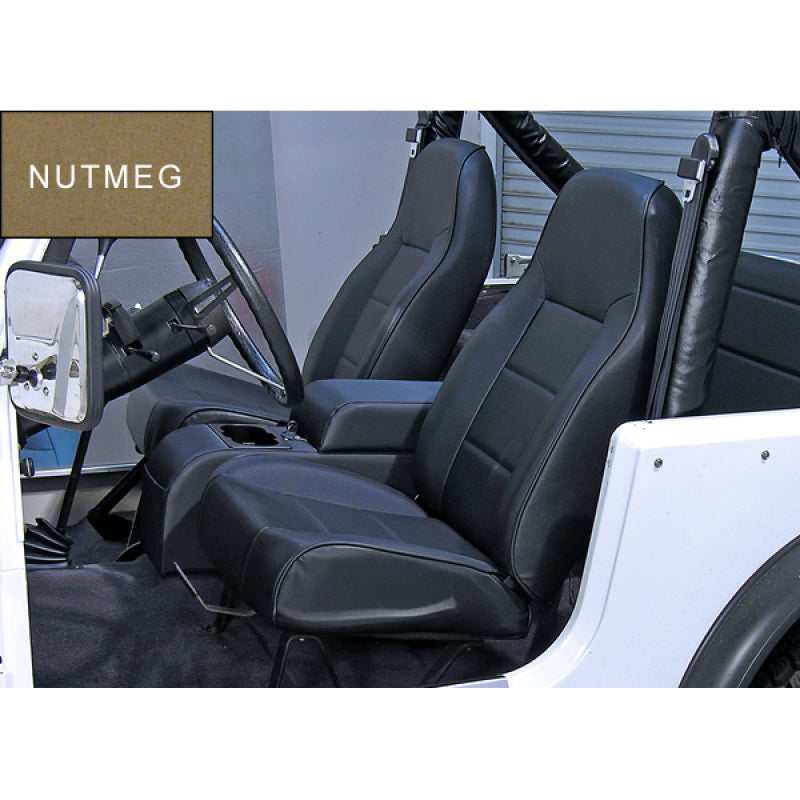 Rugged Ridge High-Back Front Seat Non-Recline Nutmeg 76-02 CJ&Wra - Black Ops Auto Works