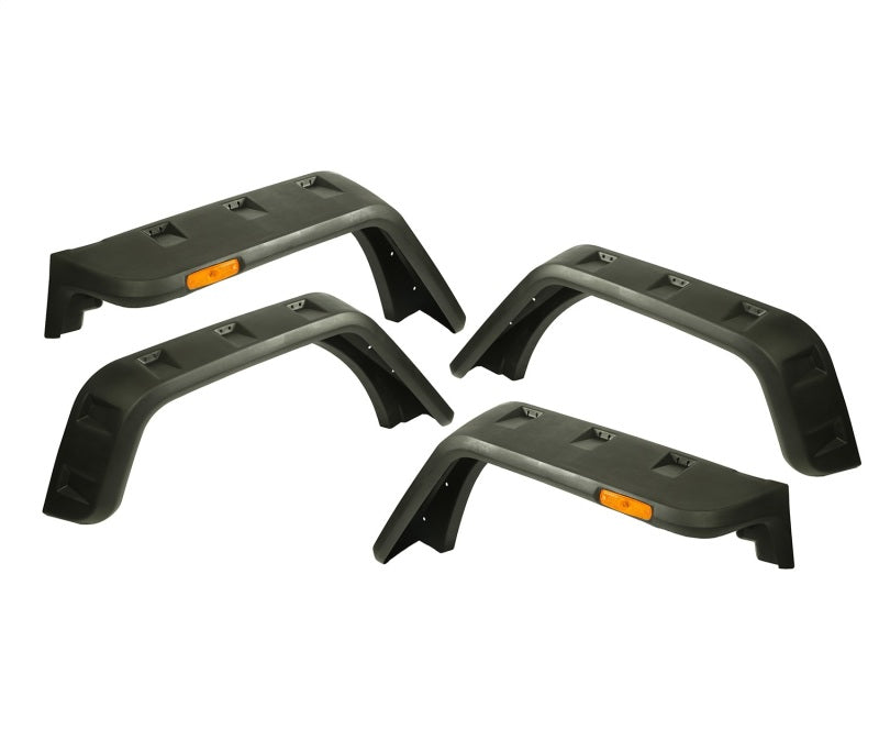 Rugged Ridge Hurricane Fender Flare Kit EU Textured 07-18 Jeep Wrangler JK - Black Ops Auto Works