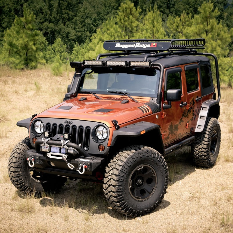 Rugged Ridge Hurricane Flat Fender Flare Kit 07-18 Jeep Wrangler - Black Ops Auto Works