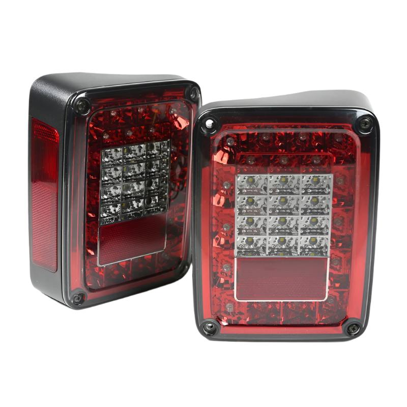 Rugged Ridge Led Tail Light Set Smoke 07-18 Jeep Wrangler - Black Ops Auto Works