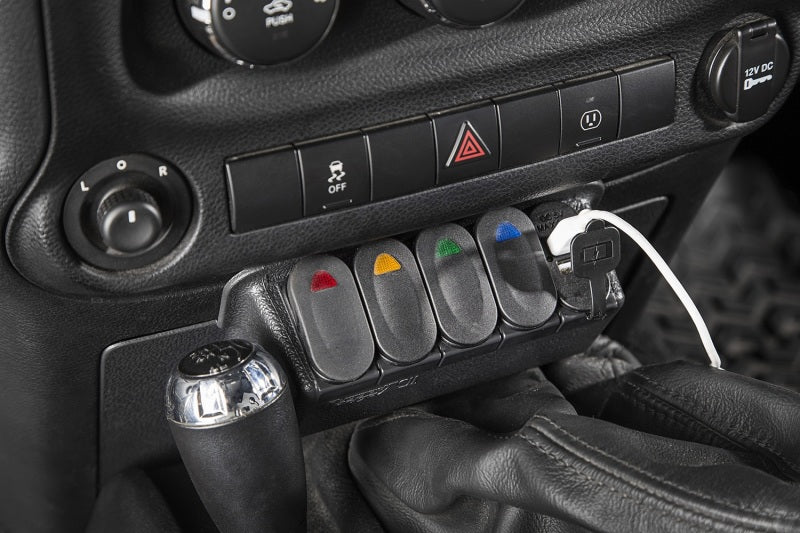 Rugged Ridge Lower Switch Panel Kit 11-18 Jeep Wrangler JK/JKU - Black Ops Auto Works