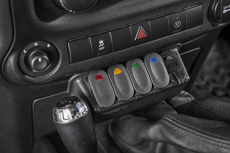 Rugged Ridge Lower Switch Panel Kit 11-18 Jeep Wrangler JK/JKU - Black Ops Auto Works