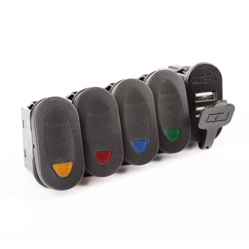 Rugged Ridge Lower Switch Panel Kit 11-18 Jeep Wrangler JK/JKU - Black Ops Auto Works