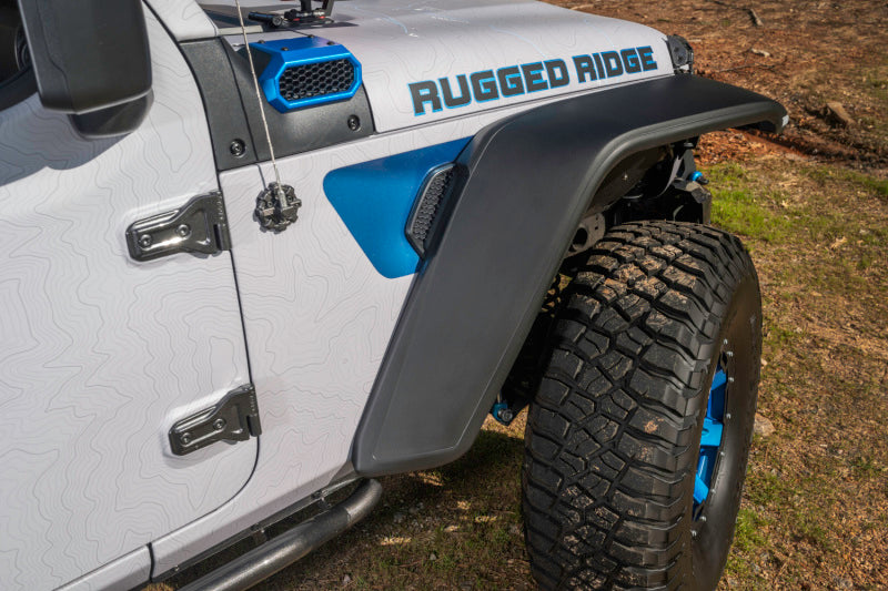 Rugged Ridge Max Terrain Fender Flare Set F & R 18-22 Jeep Wrangler JL - Black Ops Auto Works