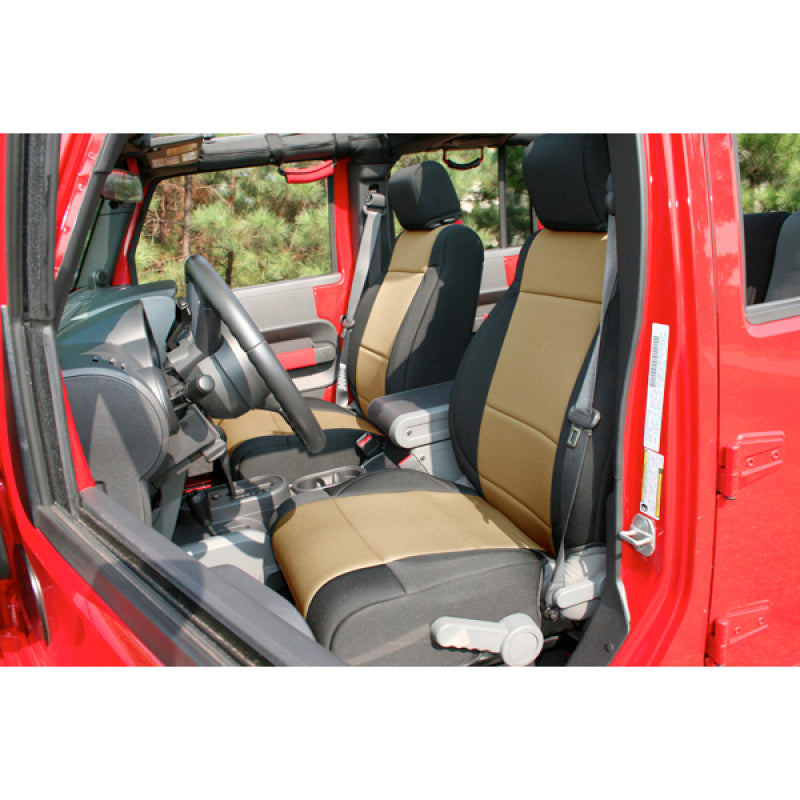 Rugged Ridge Neoprene Front Seat Covers 11-18 Jeep Wrangler JK - Black Ops Auto Works