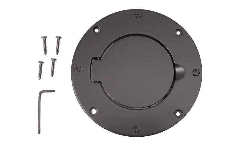 Rugged Ridge Non-Locking Gas Cap Door Black 97-06 Jeep Wrangler - Black Ops Auto Works