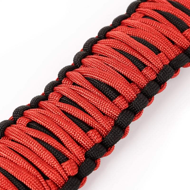 Rugged Ridge Paracord A-Pillar Grab Handle Red 07-18 Jeep Wrangler JK - Black Ops Auto Works