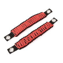 Load image into Gallery viewer, Rugged Ridge Paracord A-Pillar Grab Handle Red 07-18 Jeep Wrangler JK - Black Ops Auto Works