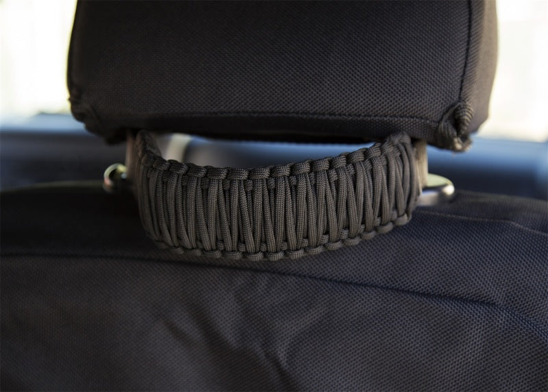 Rugged Ridge Paracord A-Pillar/Seat Mnt Hdle Black 07-18 Jeep Wrangler JK - Black Ops Auto Works