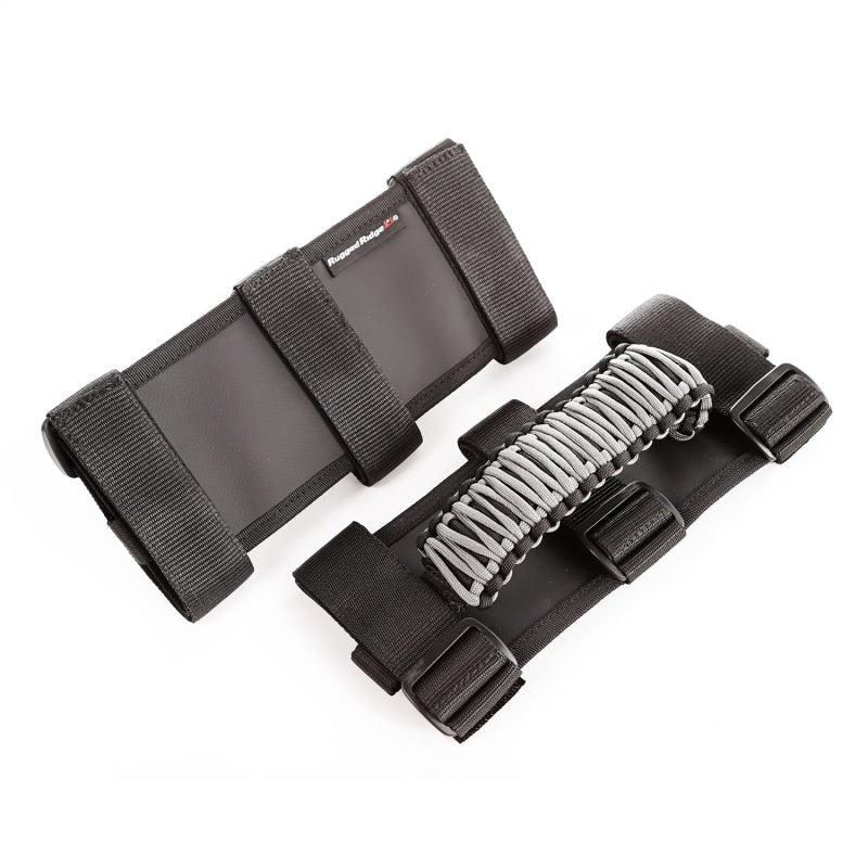 Rugged Ridge Paracord Grab Handles Gray/Black Pair - Black Ops Auto Works