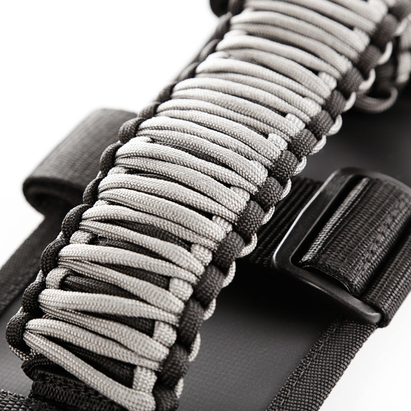 Rugged Ridge Paracord Grab Handles Gray/Black Pair - Black Ops Auto Works