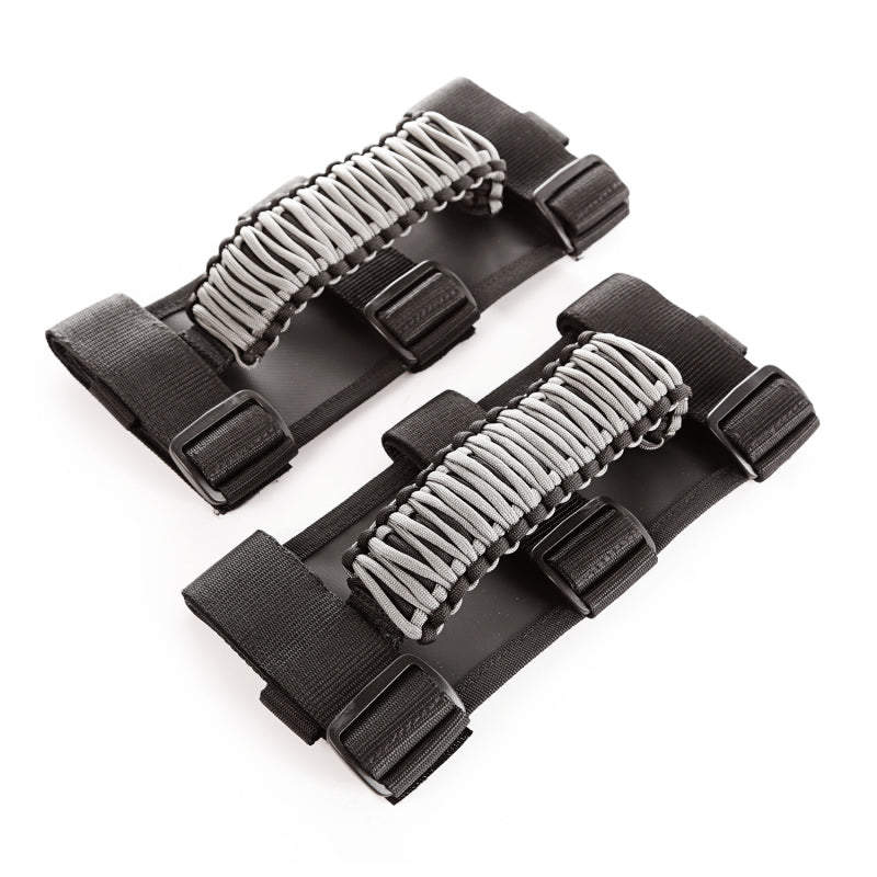 Rugged Ridge Paracord Grab Handles Gray/Black Pair - Black Ops Auto Works
