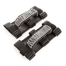 Load image into Gallery viewer, Rugged Ridge Paracord Grab Handles Gray/Black Pair - Black Ops Auto Works