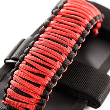 Load image into Gallery viewer, Rugged Ridge Paracord Grab Handles Red/Black Pair - Black Ops Auto Works