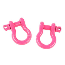 Load image into Gallery viewer, Rugged Ridge Pink 3/4in D-Ring Shackles - Black Ops Auto Works