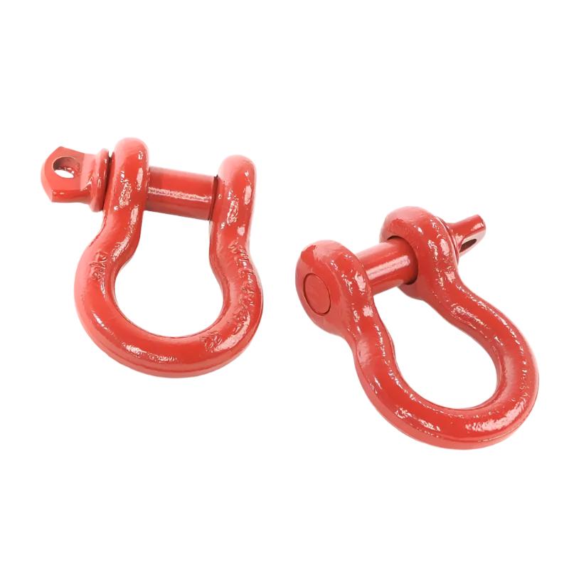 Rugged Ridge Red 3/4in D-Shackles - Black Ops Auto Works