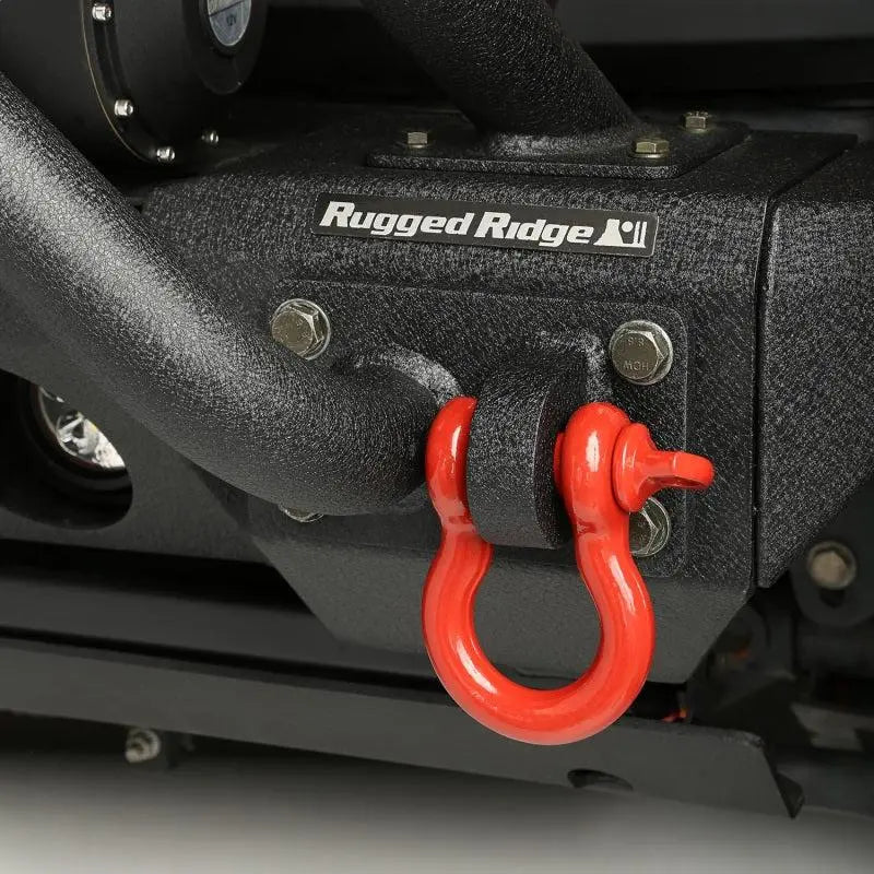Rugged Ridge Red 9500lb 3/4in D-Ring - Black Ops Auto Works
