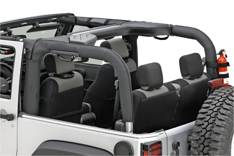 Rugged Ridge Roll Bar Cover Black Vinyl 07-18 Jeep Wrangler JK - Black Ops Auto Works