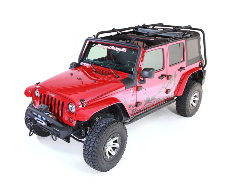 Rugged Ridge Roof Rack 07-18 Jeep 4-Door Jeep Wrangler - Black Ops Auto Works