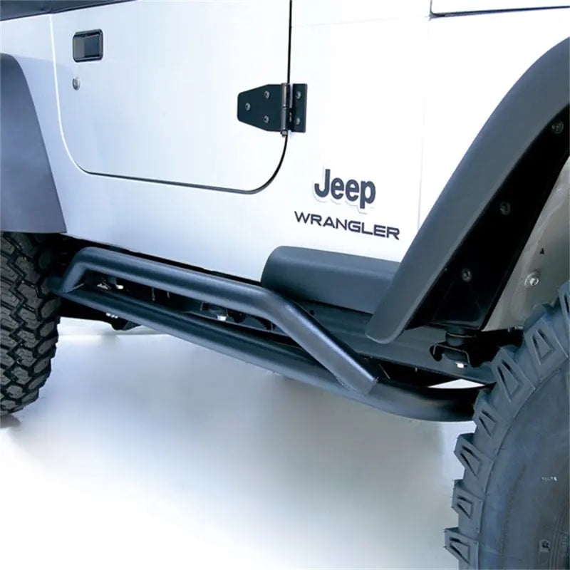 Rugged Ridge RRC Rocker Guards Black 87-06 Jeep Wrangler - Black Ops Auto Works