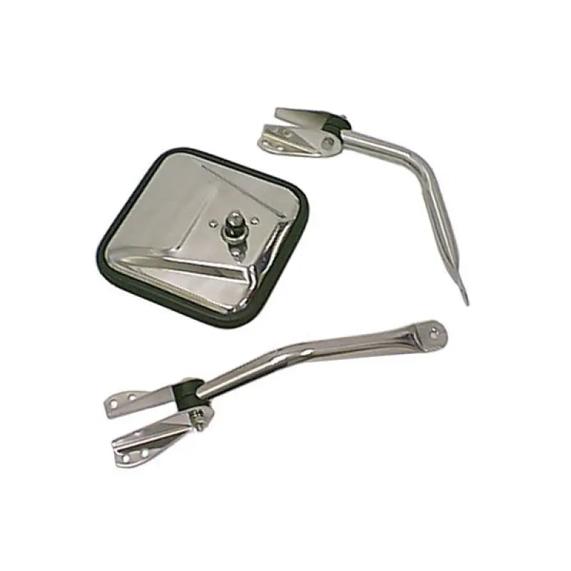 Rugged Ridge 55-86 Jeep CJ Chrome Mirror Head - Rugged Ridge 11011.01