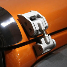 Load image into Gallery viewer, Rugged Ridge 07-18 Jeep Wrangler JK Silver Hood Catch Kit - Rugged Ridge 11116.07