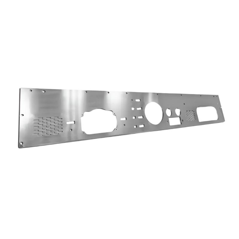 Rugged Ridge 76-86 Jeep CJ Stainless Steel Dash Panel w/ Gauge / Radio / Speaker Cut-Outs - Rugged Ridge 11144.12